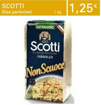 Iper Tosano Scotti Riso parboiled 1 kg offerta