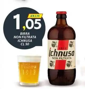 Vivo Supermercati Ichnusa Birra Non Filtrata 50 cl offerta