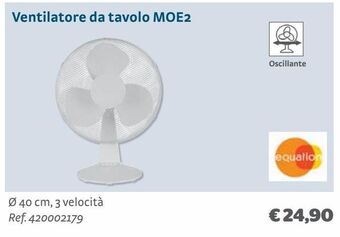Bricocenter Ventilatore da tavolo moe2 equation offerta