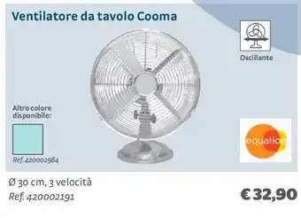 Bricocenter Ventilatore da tavolo cooma equation offerta