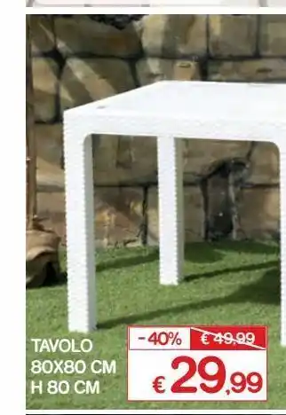 Tavolo 80 x 80 cm h 80 cm