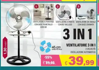 Satur Ventilatore 3 in 1 offerta