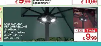 Satur Lampada led per ombrellone offerta
