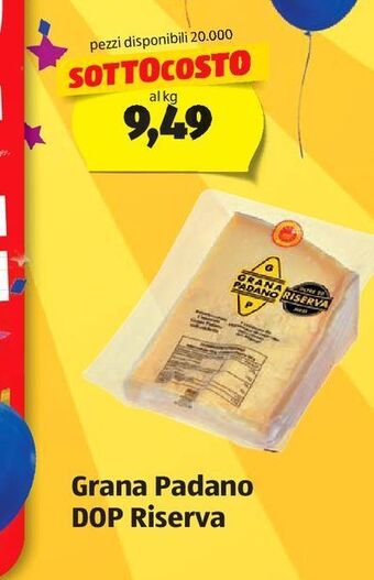 ALDI Grana padano dop riserva offerta