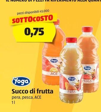 ALDI Succo di frutta yoga offerta