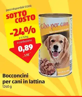 Bocconcini per cani in lattina