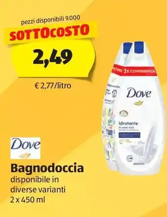 Bagno doccia dove