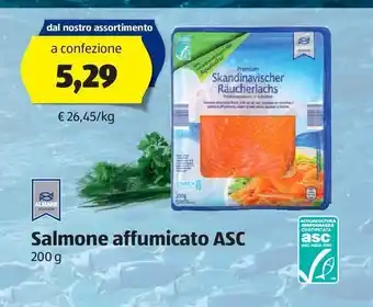 ALDI Salmone affumicato almare maroso offerta