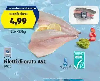 ALDI Filetti di orata almare maroso offerta