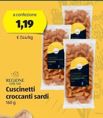 ALDI Cuscinetti croccanti sardi offerta