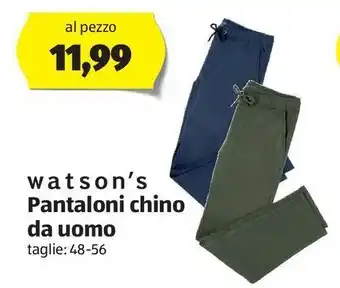 ALDI Pantaloni chino da uomo offerta