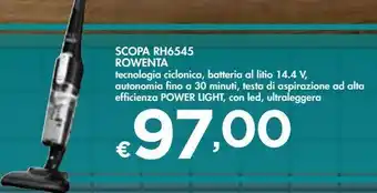 Bennet Scopa rh6545 rowenta offerta