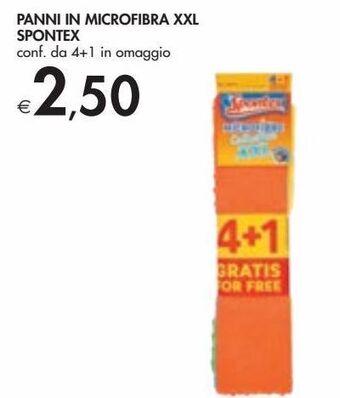 Bennet Panni in microfibra xxl spontex offerta