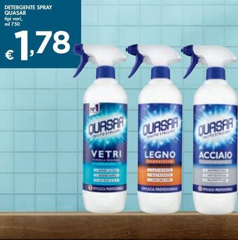 Bennet Detergente spray quasar offerta