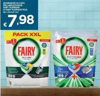 Bennet Detergente in caps per lavastoviglie fairy platinum o fairy platinum plus offerta