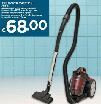 Aspirapolvere Ciclone Eltronic Bs 5010 offerta di DPiù