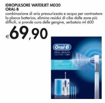 Idropulsore waterjet md20 oral-b