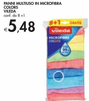 Bennet Panni multiuso in microfibra colors vileda offerta