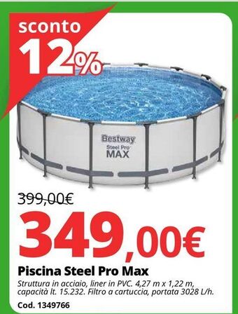 Piscina steel pro max