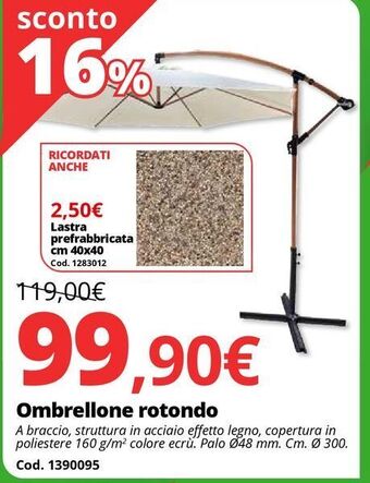 Brico Io Ombrellone rotondo offerta