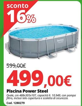 Brico Io Piscina power steel offerta