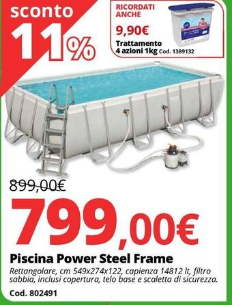 Piscina power steel frame