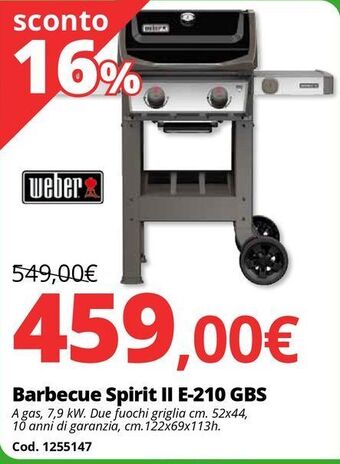 Brico Io Barbecue spirit ii e-210 gbs offerta
