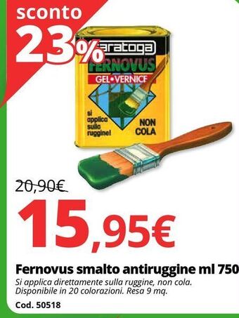 Brico Io Fernovus smalto antiruggine ml 750 offerta