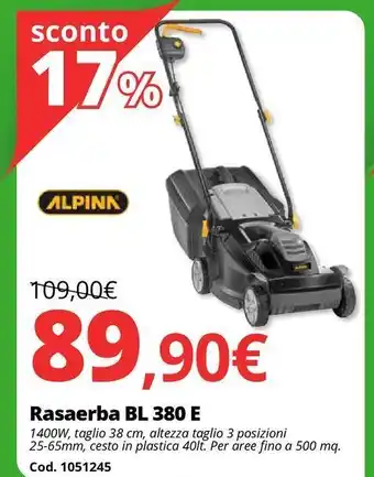 Rasaerba bl 380 e