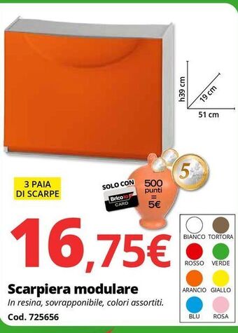 Brico Io Scarpiera modulare offerta