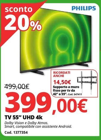 Brico Io Tv 55” uhd 4k offerta