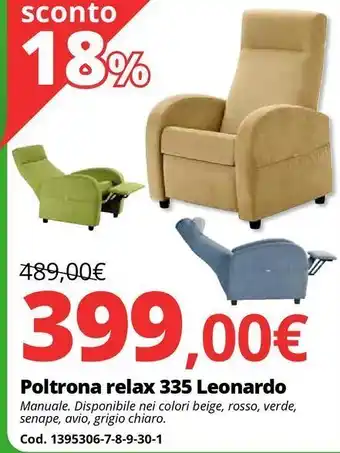 Poltrona relax 335 leonardo