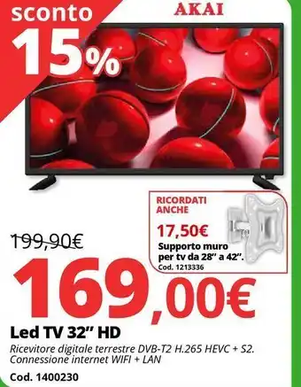 Led tv 32” hd