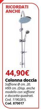 Brico Io Colonna doccia offerta