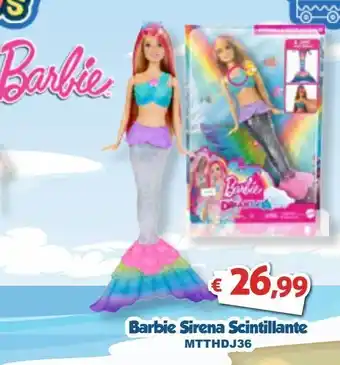 Barbie sirena scintillante mtthdj36