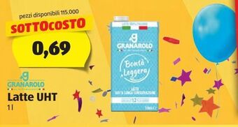 ALDI Latte granarolo uht 1 l offerta