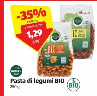 ALDI Pasta di legumi bio 250 g natura felice offerta