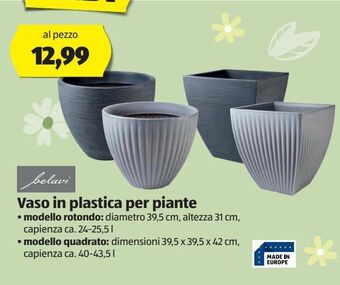 ALDI Vaso in plastica per piante offerta