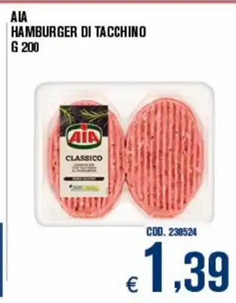 Adhoc Hamburger di tacchino aia offerta