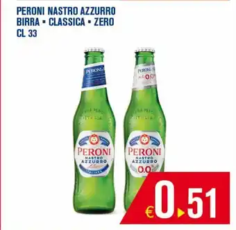 Adhoc Birra peroni nastro azzurro offerta