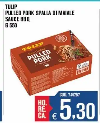 Adhoc Pulled pork spalla di maiale tulip offerta