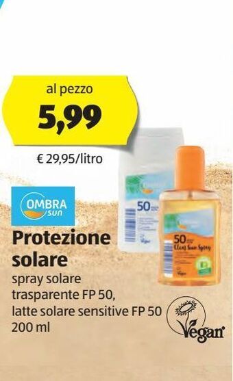 ALDI Protezione solare ombia sun offerta