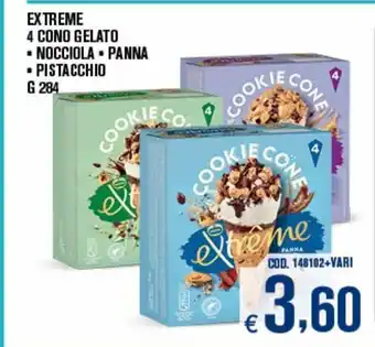 Adhoc 4 cono gelato extreme offerta