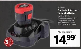 Lidl Batteria 2 Ah con caricabatterie offerta