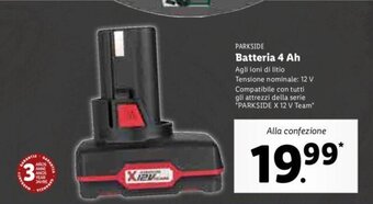 Lidl Batteria 4 Ah offerta