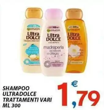 Vivo Supermercati Ultradolce Shampoo Trattamenti Vari 300 ml offerta