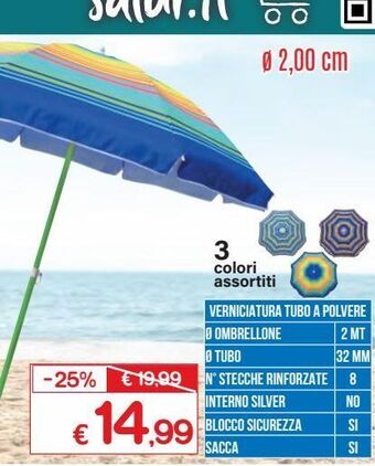 Satur Ombrellone diam 2 offerta