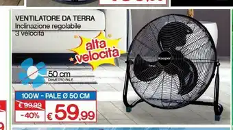Satur Ventilatore da terra offerta