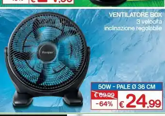 Satur Ventilatore box 3 velocita offerta