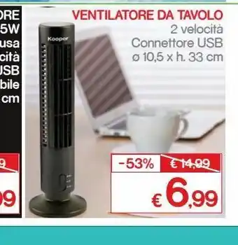 Satur Ventilatore da tavolo offerta